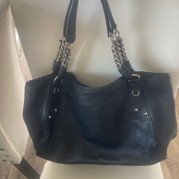 Black Leather Women's Bag - Picture 2 of 7